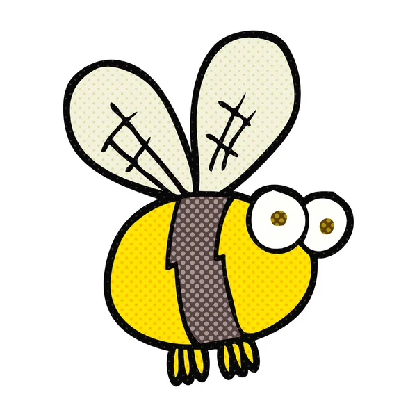 FreeHand getekende cartoon bee — Stockvector