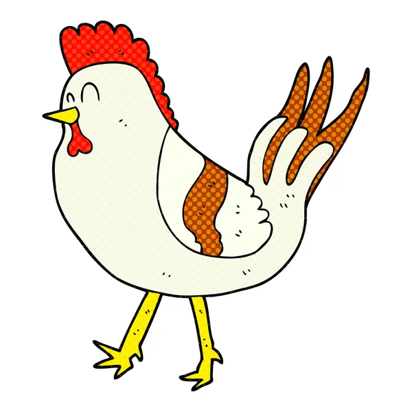 Freehand drawn cartoon chicken — Stock Vector