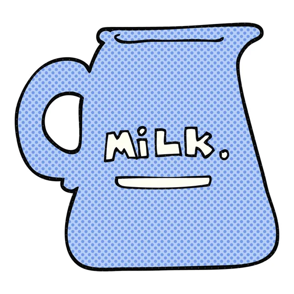 Cartoon-Milchkrug — Stockvektor