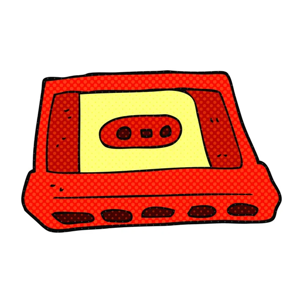 Cartoon cassette tape — Stockvector