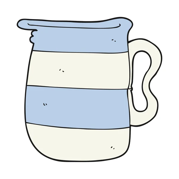 Jarro de leite de desenhos animados — Vetor de Stock
