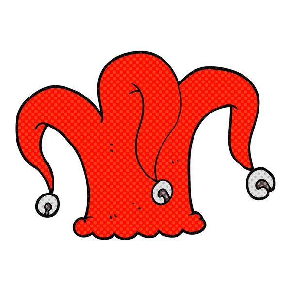 Chapeau de bouffon de dessin animé — Image vectorielle