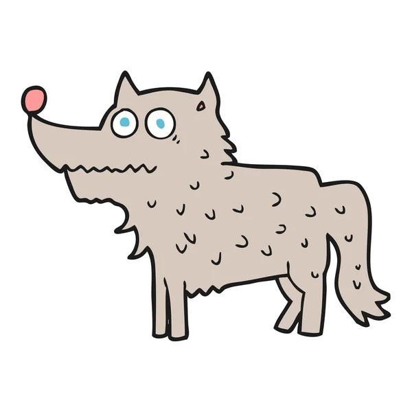 FreeHand cartoon hond — Stockvector