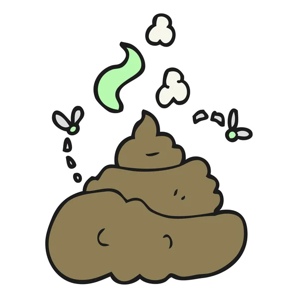 Cartoon gross poop — Stock Vector