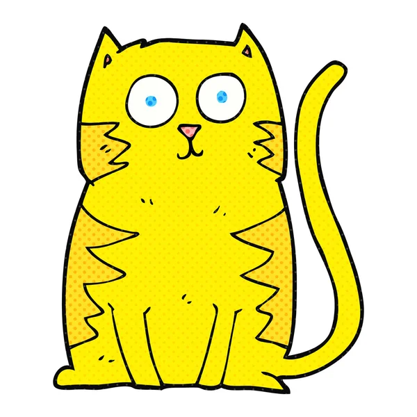 Freehand drawn cartoon cat — Stock Vector