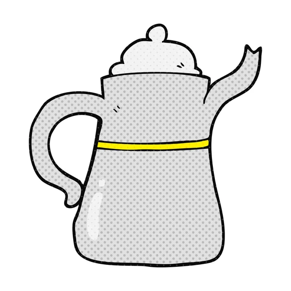 Cartoon koffie pot — Stockvector