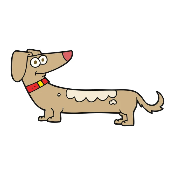 Mano libera cane dei cartoni animati — Vettoriale Stock
