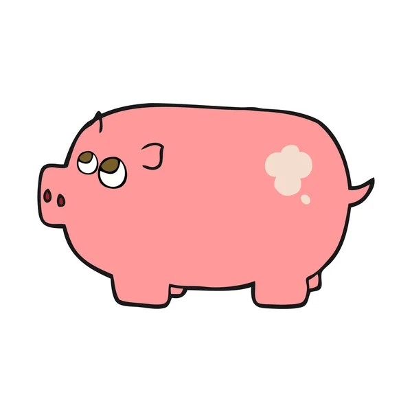 Banco dos desenhos animados Piggy —  Vetores de Stock