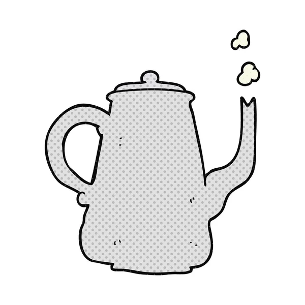 Kreslený kávy pot — Stockový vektor