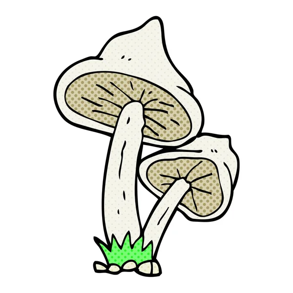 Вільний намальований мультяшний гриб — стоковий вектор