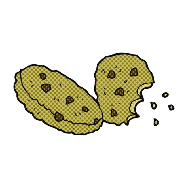 Galletas de dibujos animados dibujadas a mano alzada — Vector de stock