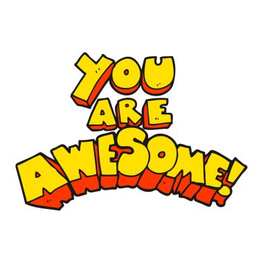 Müthiş çizgi film işareti vardır