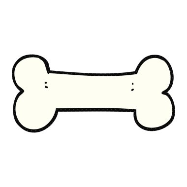 serbest çizilmiş karikatür kemik