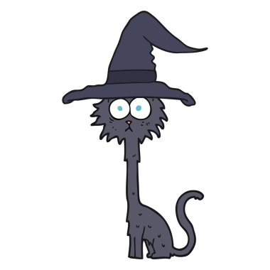 Cadılar Bayramı kedi çizgi film