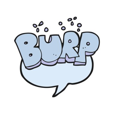 serbest çizilmiş karikatür geğirmek sembolü