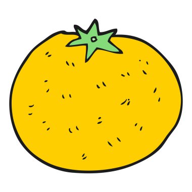 serbest çizilmiş karikatür turuncu