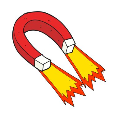 serbest çizilmiş karikatür mıknatıs