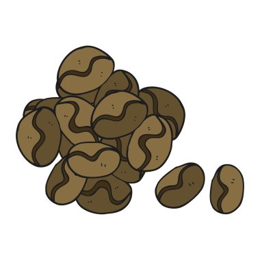 karikatür kahve çekirdekleri