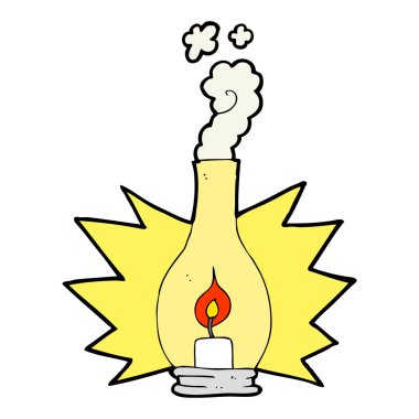 çizgi film eski cam fener