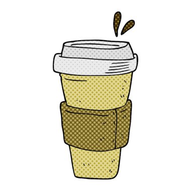 taza de café de la historieta