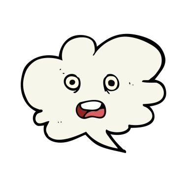 şok konuşma balonu çizgi film