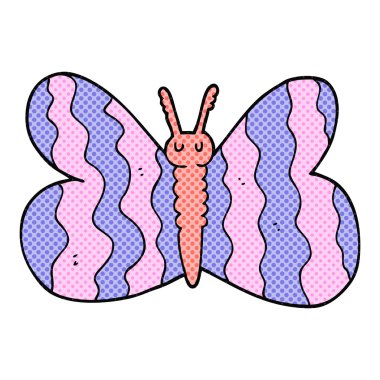 serbest çizilmiş karikatür kelebek