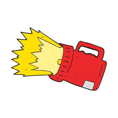 serbest çizilmiş karikatür meşale