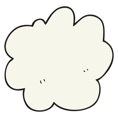 çizgi film dekoratif bulut öğesi