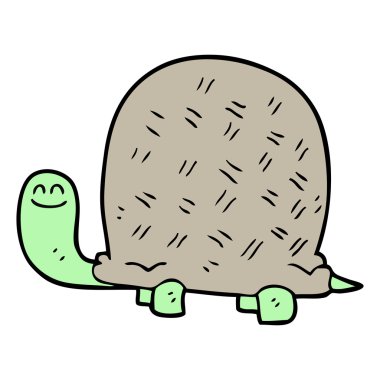 serbest çizilmiş karikatür kaplumbağa