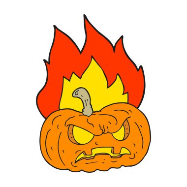 Cadılar Bayramı Balkabağı cartoon