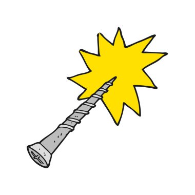 serbest çizilmiş karikatür vida