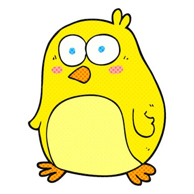 serbest çizilmiş karikatür kuş