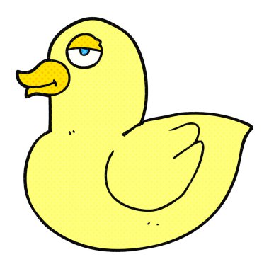 serbest çizilmiş karikatür ördek