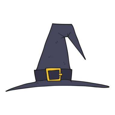 karikatür cadı şapka