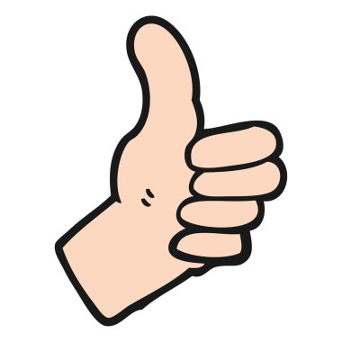 işareti karikatür Yaşasın