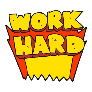 çizgi film iş zor sembolü