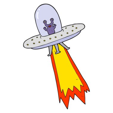 karikatür uçan daire