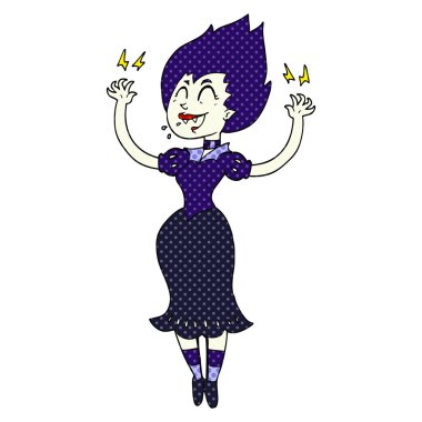 karikatür vampir kız