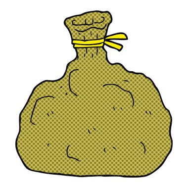 bağlı karikatür çuval