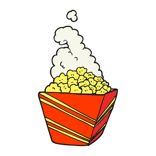 Palomitas frescas de dibujos animados — Vector de stock