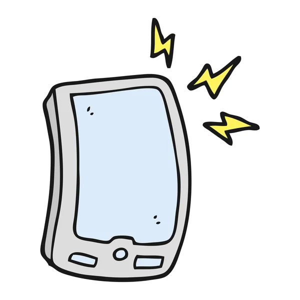 Cartoon téléphone mobile — Image vectorielle