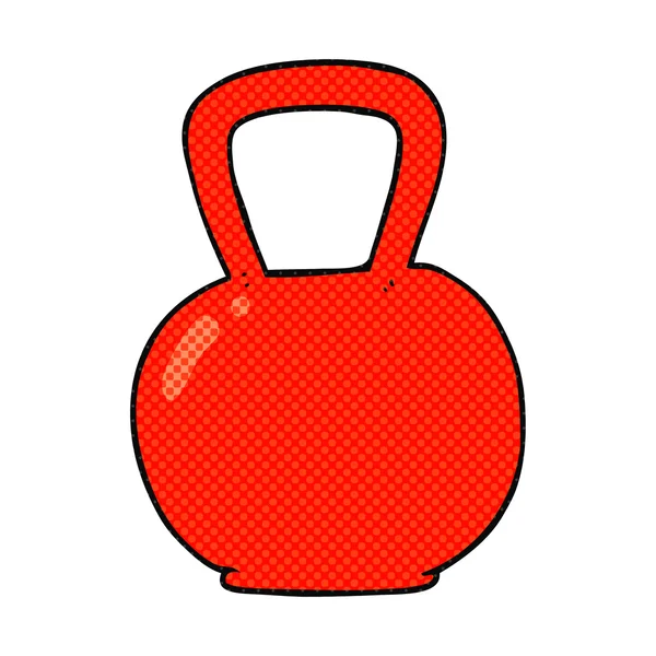 Cartoon kettle bell — Stock Vector