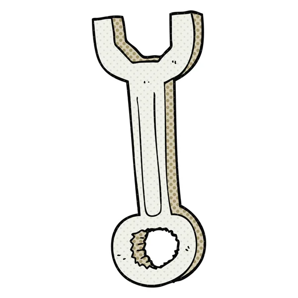 Llave de dibujos animados dibujado a mano alzada — Vector de stock