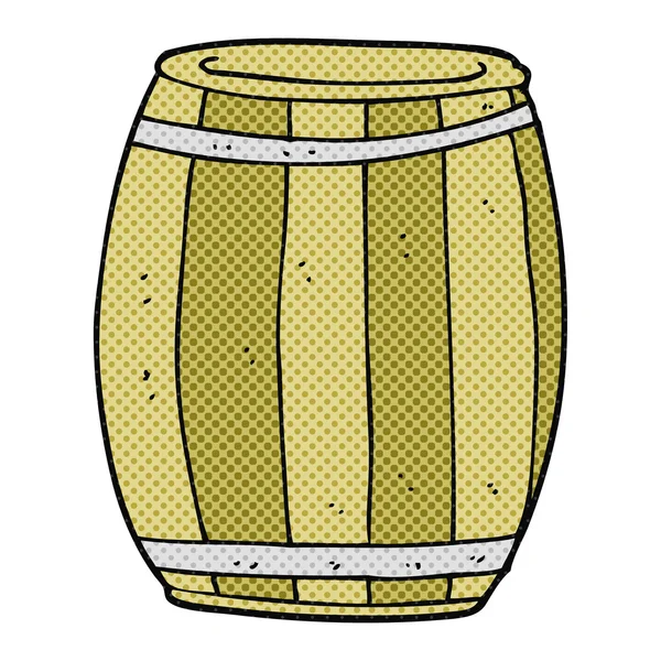 Baril de dessin animé dessiné à main levée — Image vectorielle