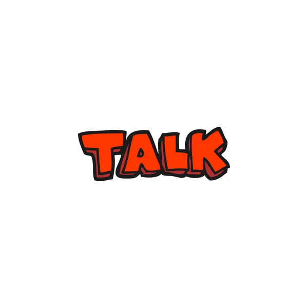 Cartoon talk symbool — Stockvector