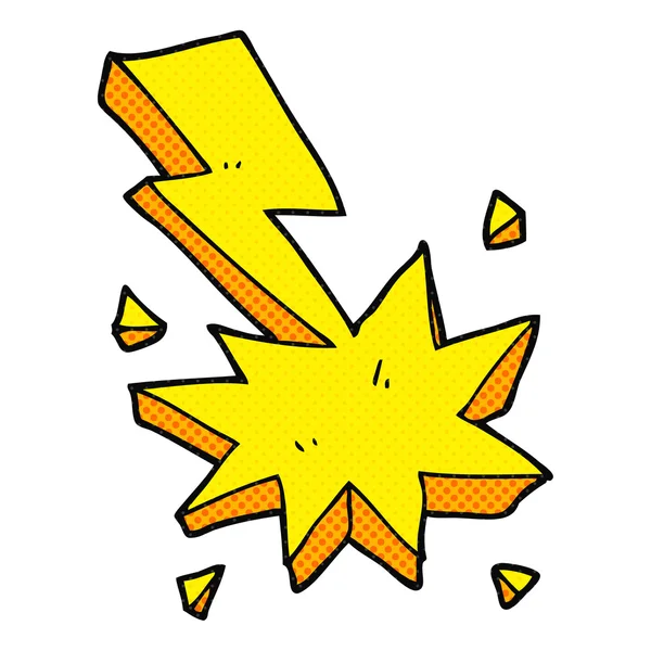 Cartoon belysning strike symbol — Stock vektor