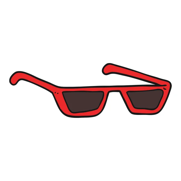 Freehand drawn cartoon sunglasses — Stock Vector