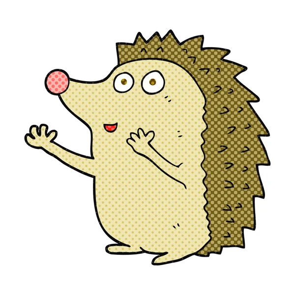 Cartoon cute hedgehog — Stock Vector