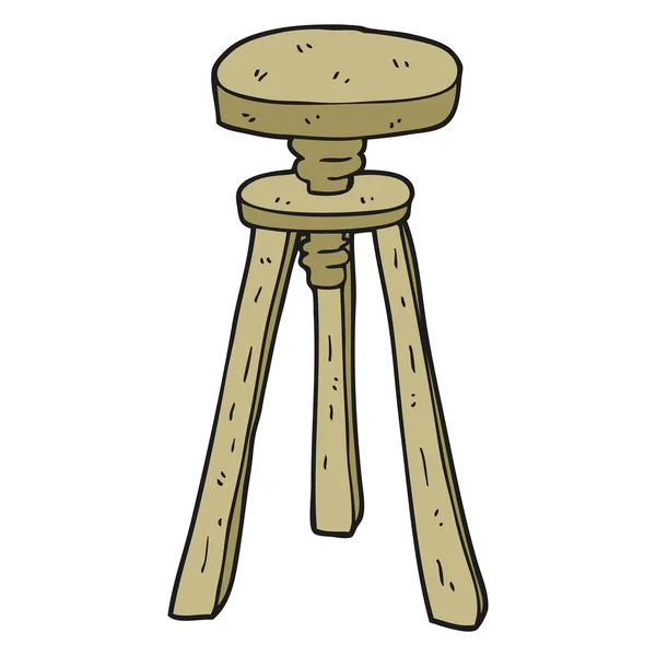 Cartoon artist stool — Stock Vector