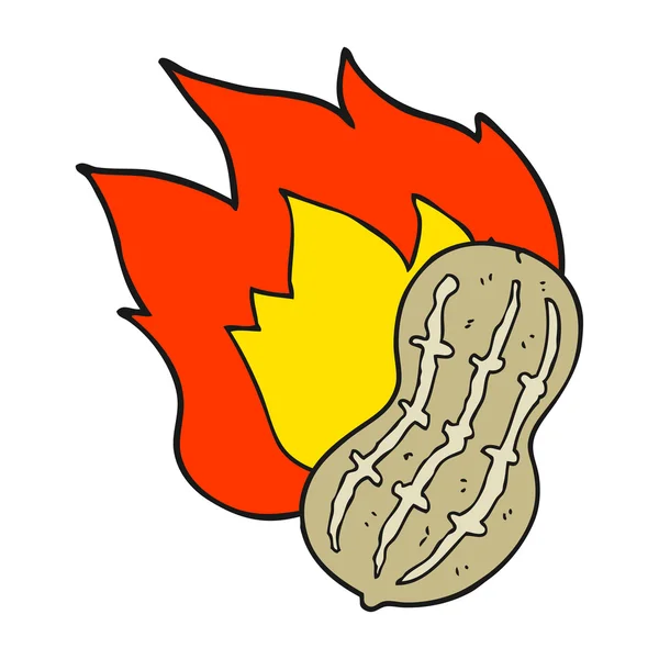 Dibujos animados cocinar cacahuete — Vector de stock